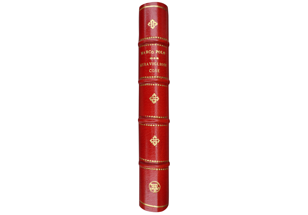 Meravegliose cose mondo-Marco Polo-Sessa-Incunables Libros Antiguos-libro facsimil-Vicent Garcia Editores-10 funda lomo.